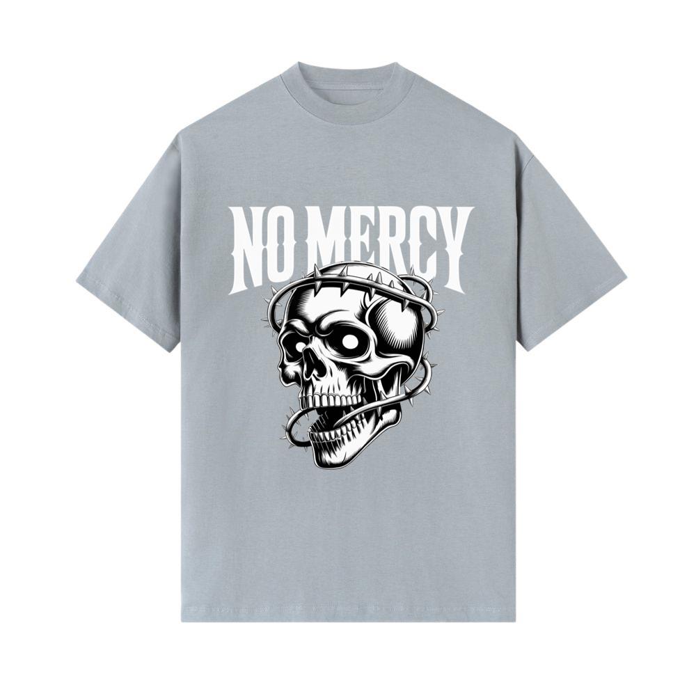 No Mercy Skull Warrior Graphic T-Shirt