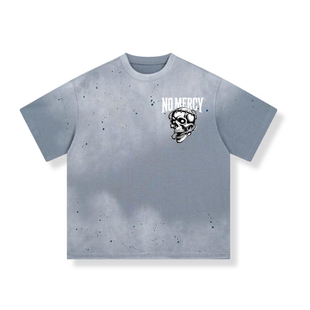 No Mercy Skull Warrior Graphic T-Shirt