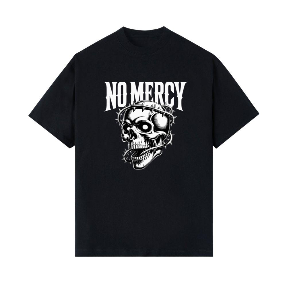 No Mercy Skull Warrior Graphic T-Shirts