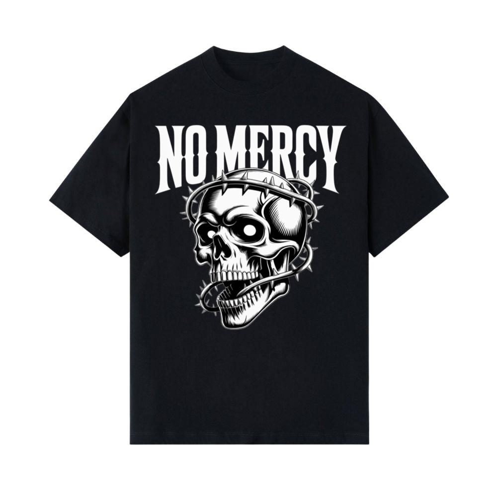 No Mercy Skull Warrior Graphic T-Shirts