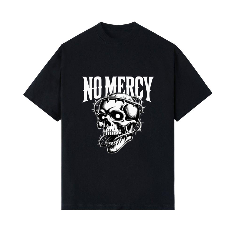 No Mercy Skull Warrior Graphic T- Shirts