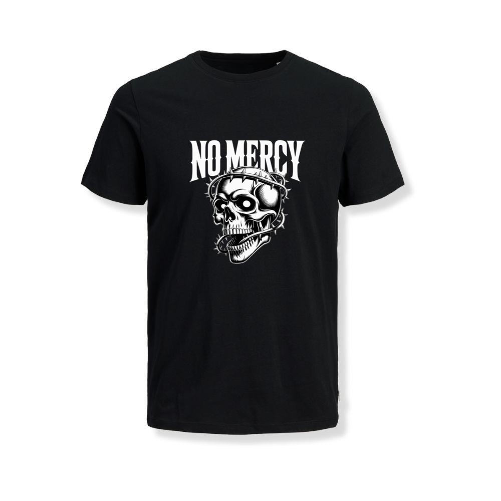 No Mercy Skull Warrior Graphic T-Shirts