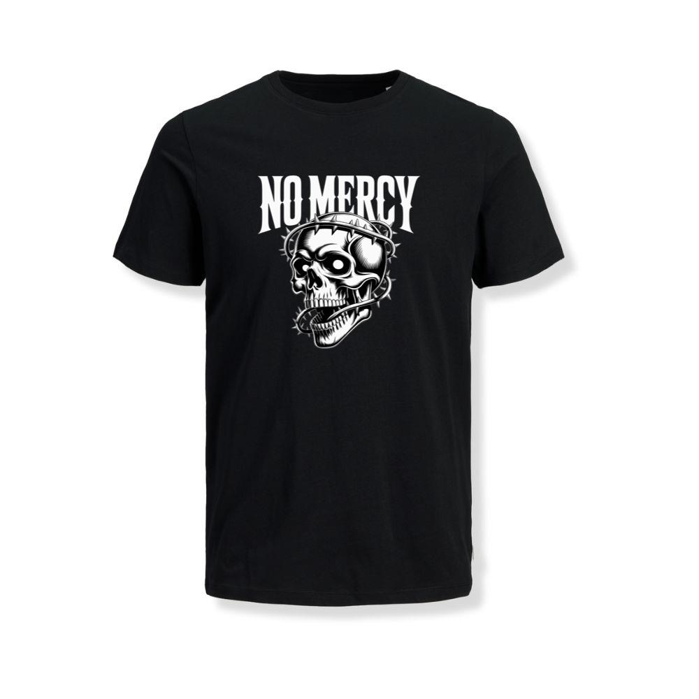 No Mercy Skull Warrior Graphic T-Shirts