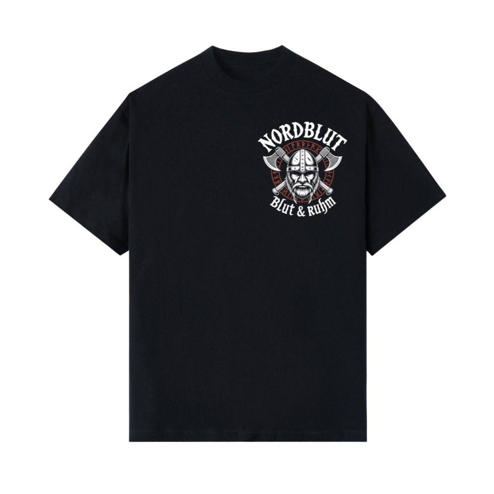 Nordblut Viking Helmet Warrior Graphic T-Shirt