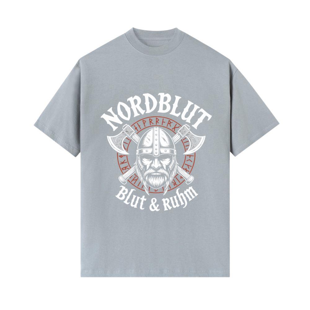 Nordblut Viking Helmet Warrior Graphic T-Shirt