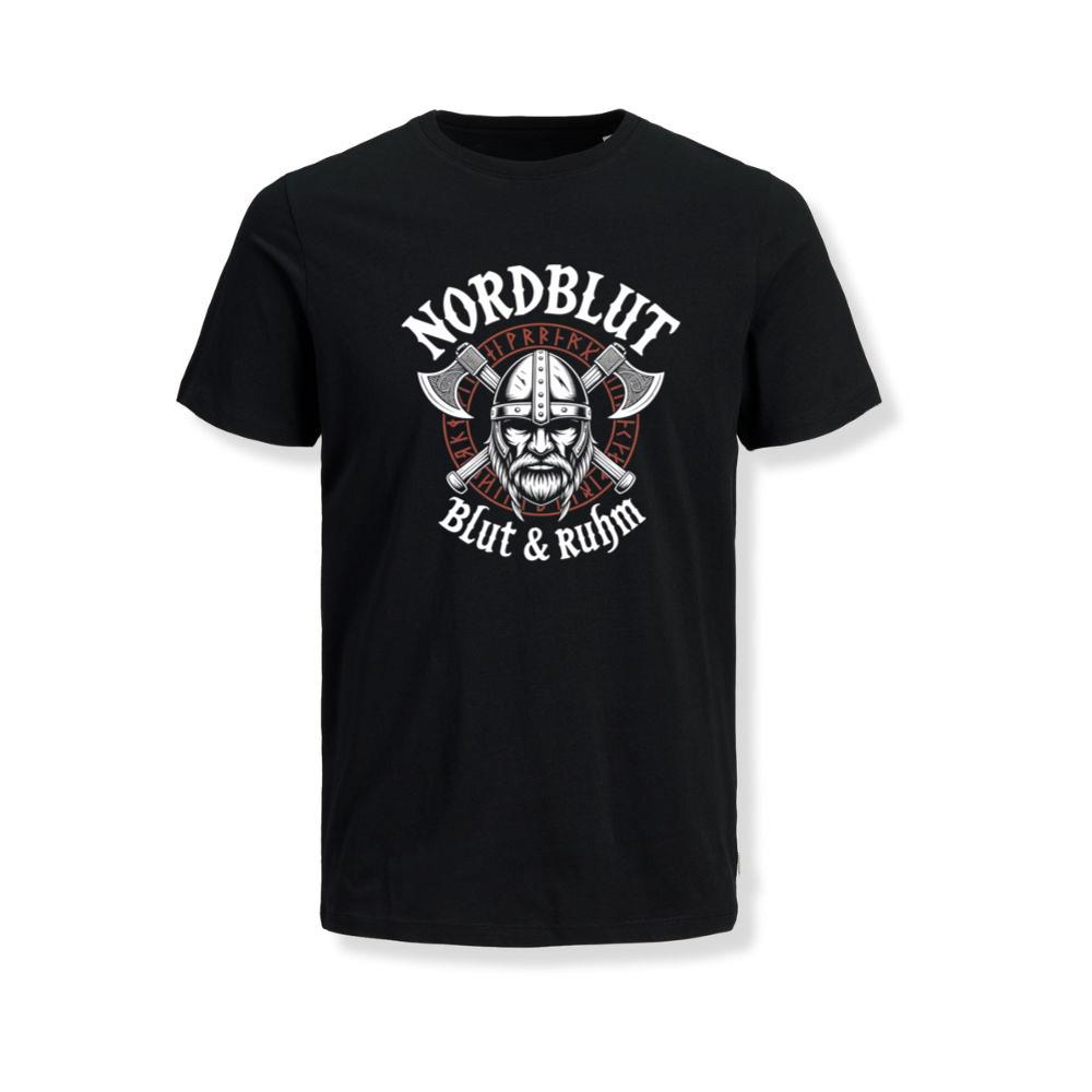 Nordblut Viking Helmet Warrior Graphic T-Shirt
