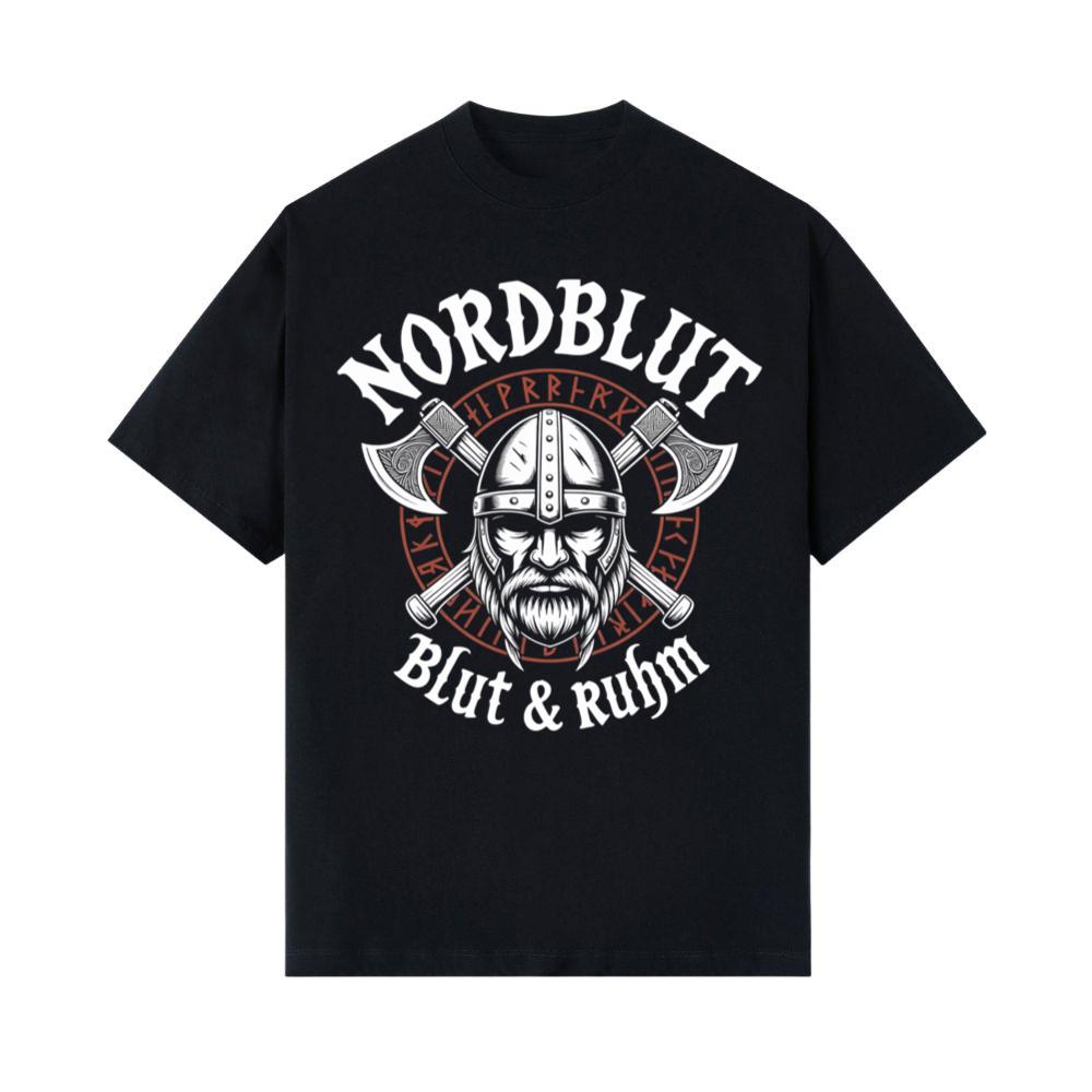 Nordblut Viking Helmet Warrior Graphic T-Shirts