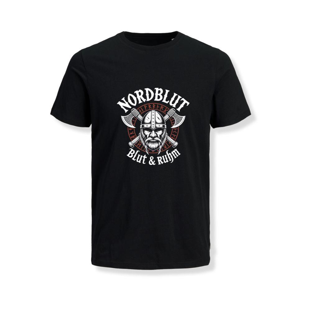 Nordblut Viking Helmet Warrior Graphic T-Shirts