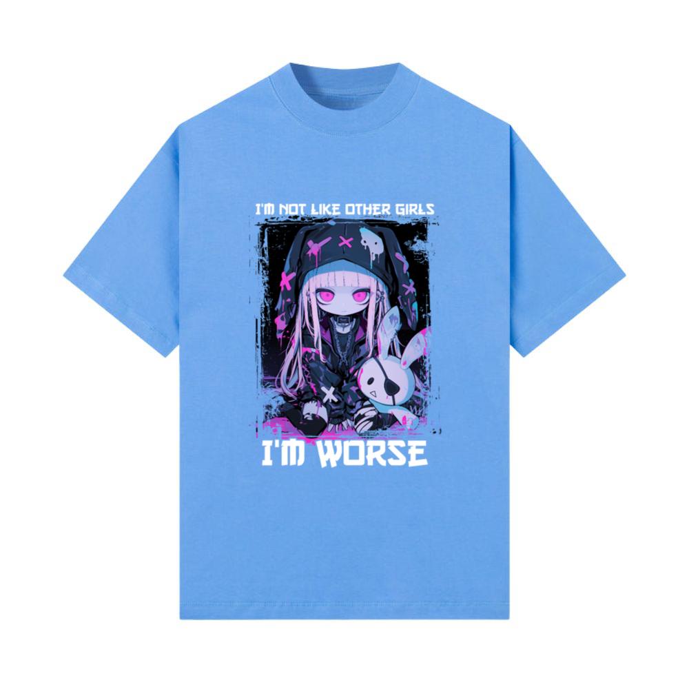 Not Like Other Girls Goth Bunny Anime Girl T-Shirt