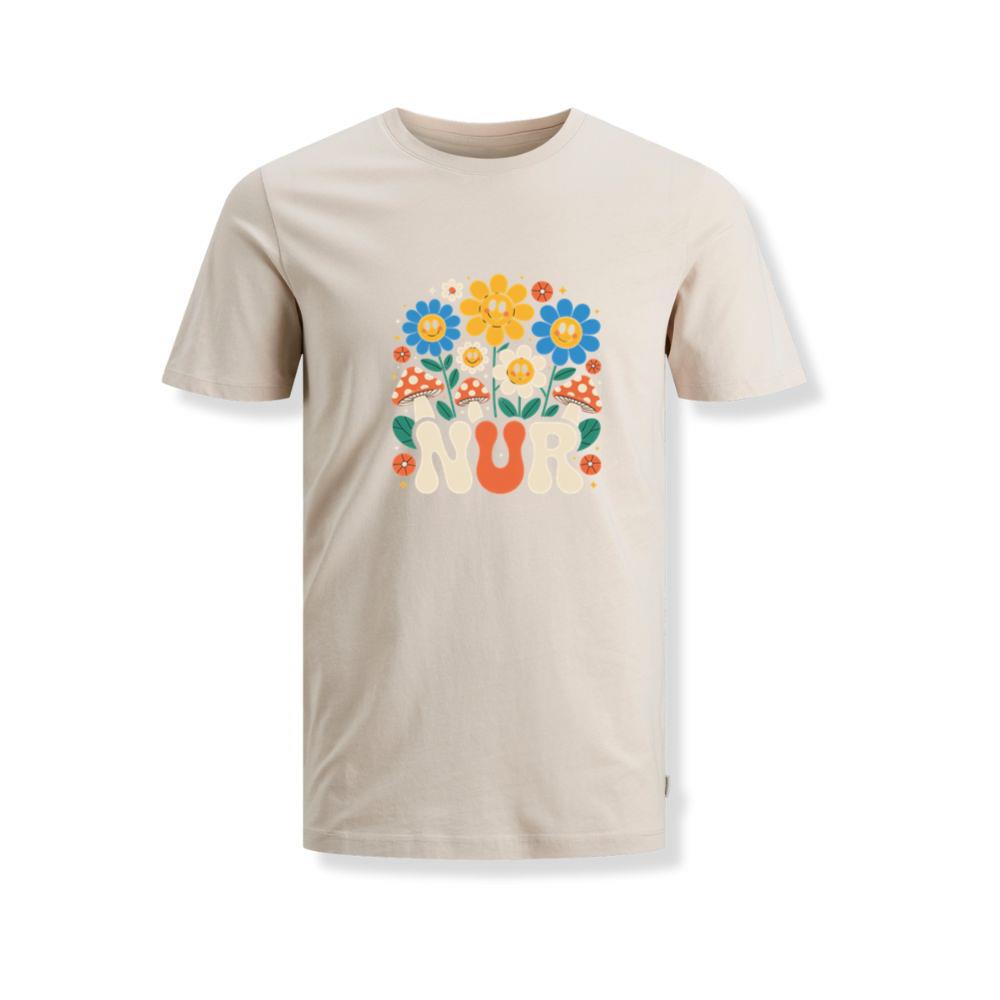 Nur Retro Flower Cartoon Design T-Shirts