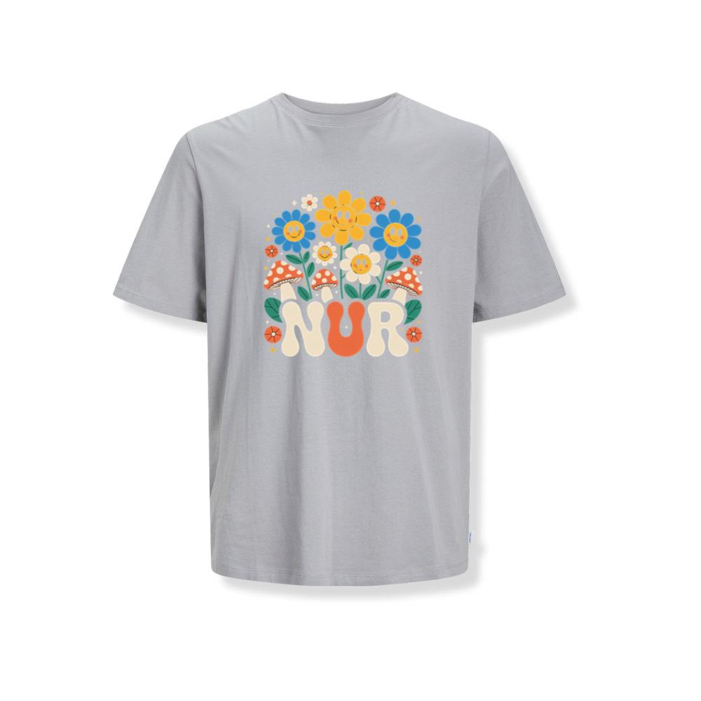 Nur Retro Flower Cartoon Design T-Shirts