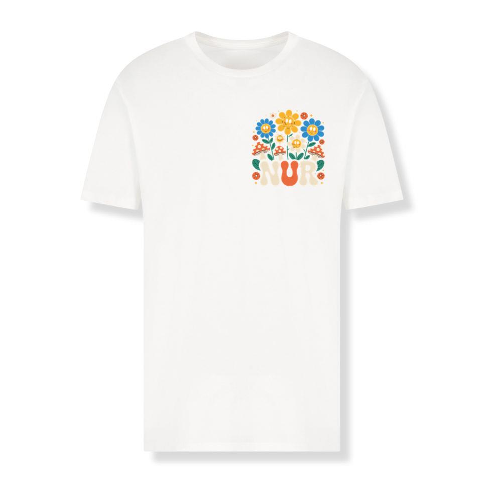 Nur Retro Flower Cartoon Design T-Shirts