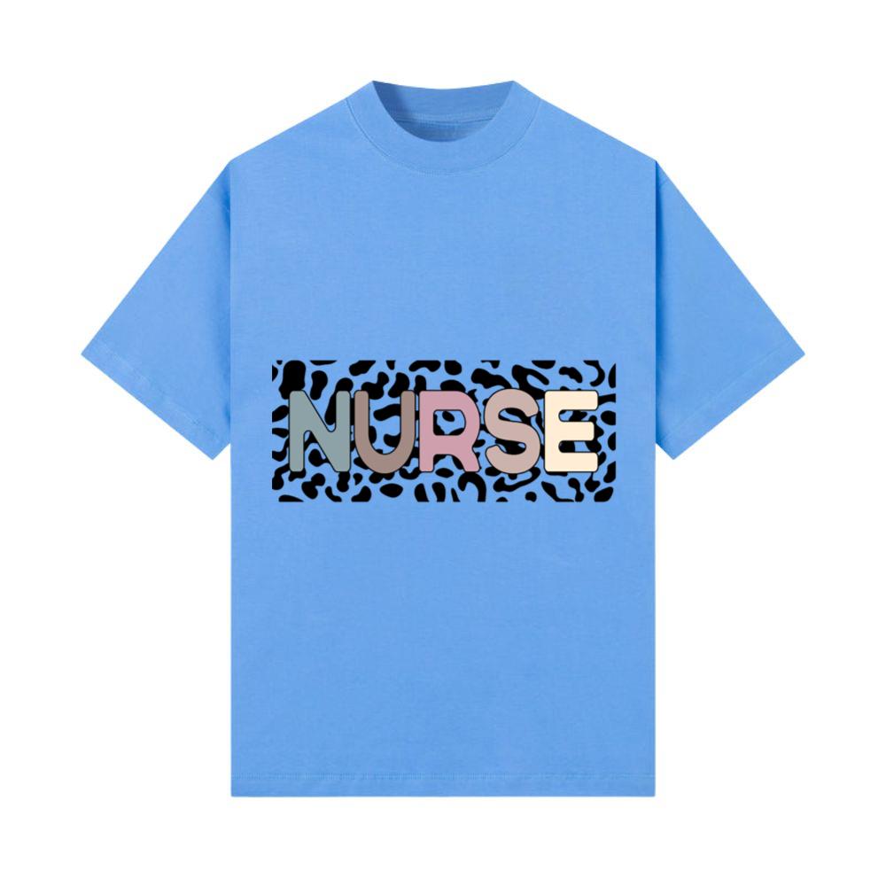 Nurse. Nursing, RN, animal Print T-Shirt