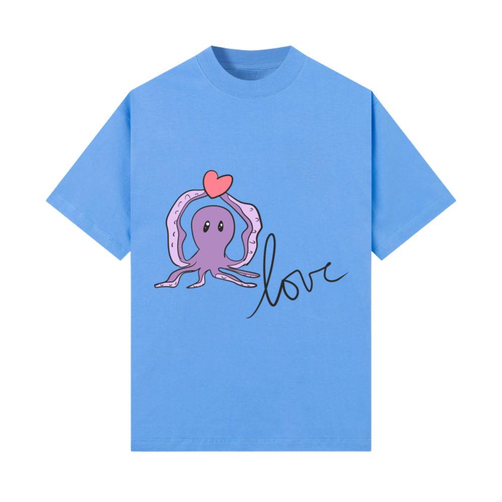 Octopus love animal heart ecosystem T-Shirt
