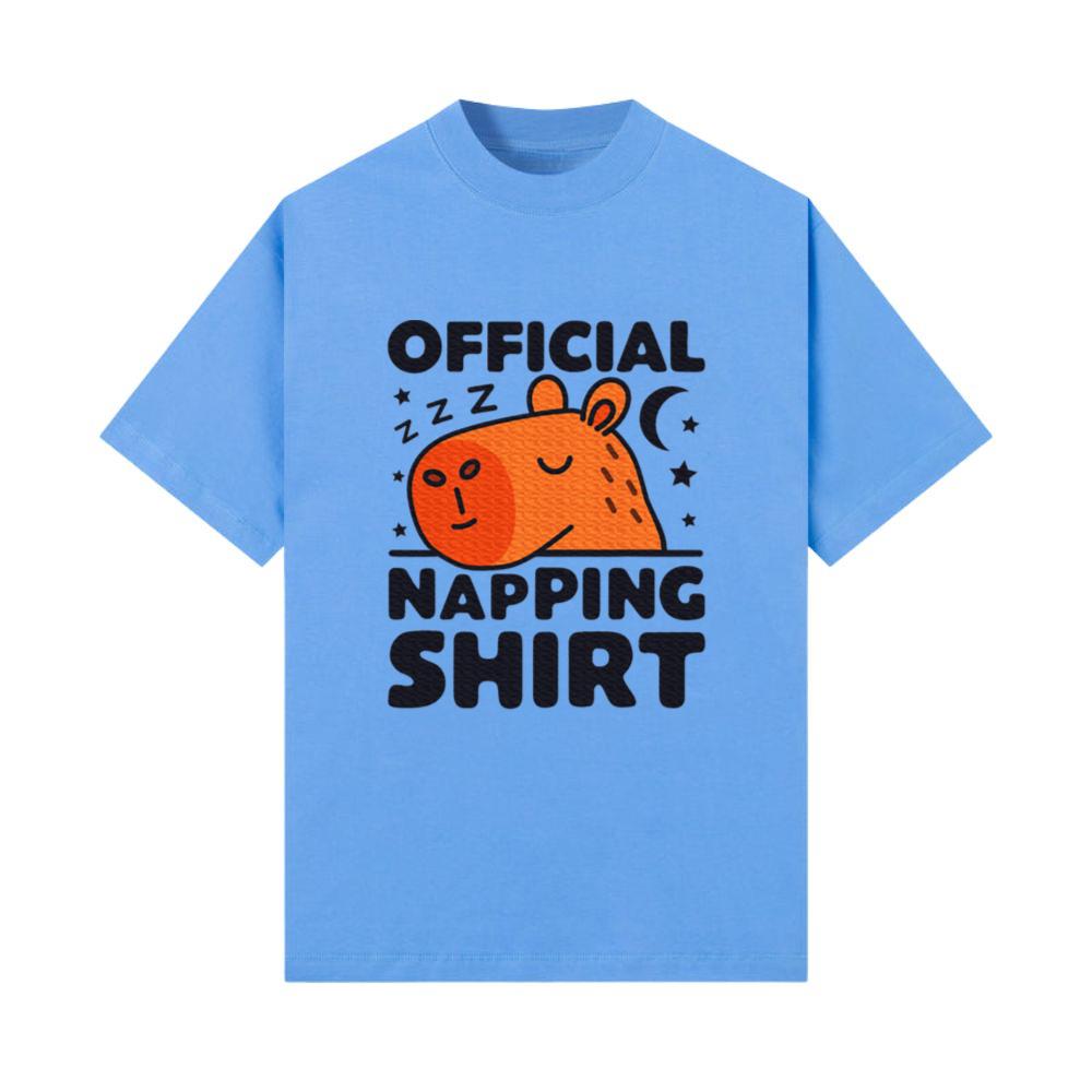 Official Napping Capybara Rodent Animal Sleeping T-Shirt