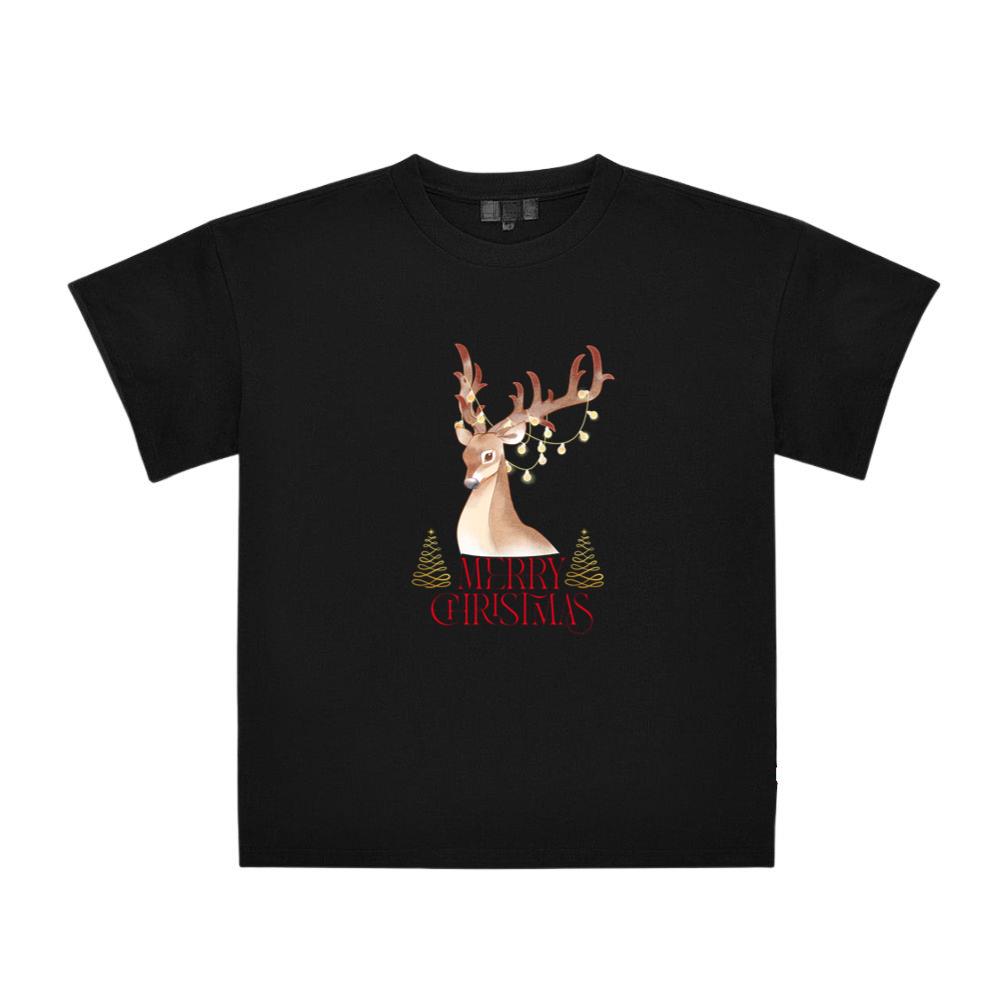 Oh Deer Christmas With Ornament Family Top T-Shirts