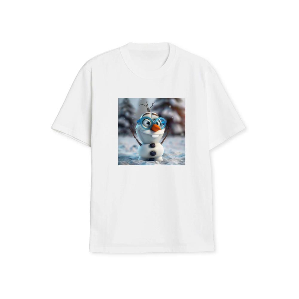 Olaf's Joyful Gaze Through Blue-Tinted Lenses T-Shirts