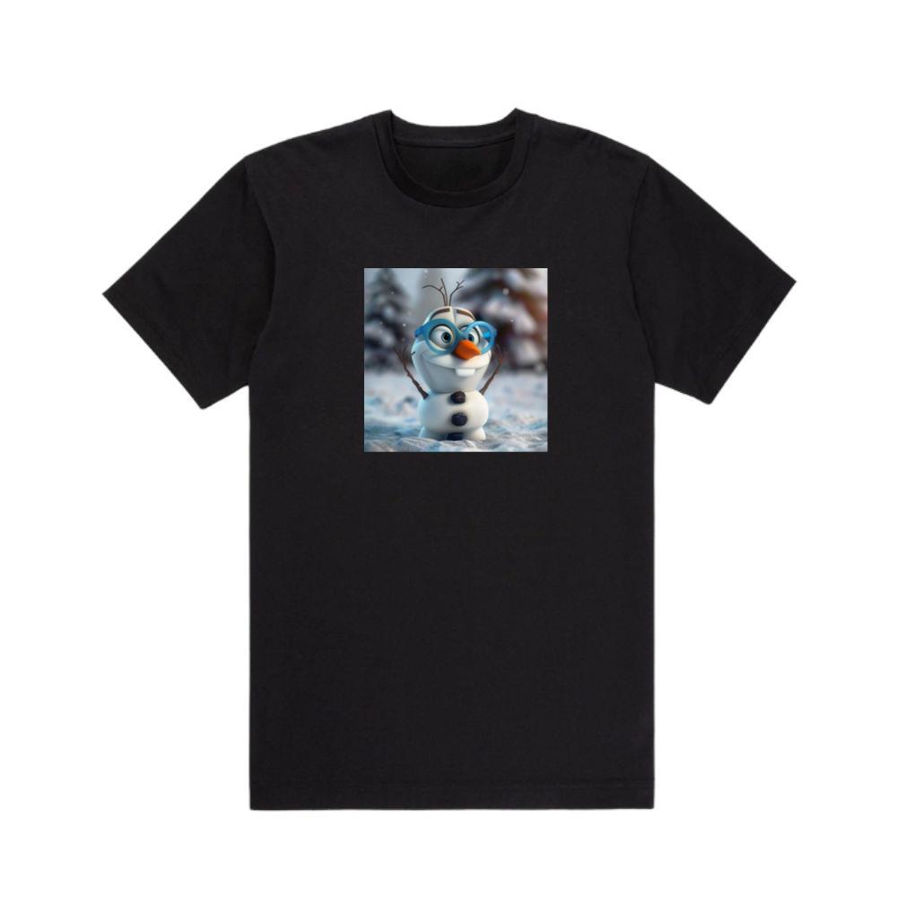 Olaf's Joyful Gaze Through Blue-Tinted Lenses T-Shirts