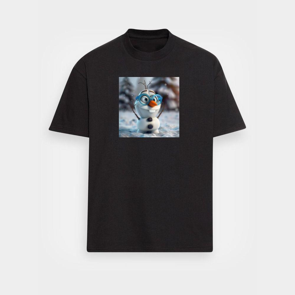 Olaf's Joyful Gaze Through Blue-Tinted Lenses T-Shirts