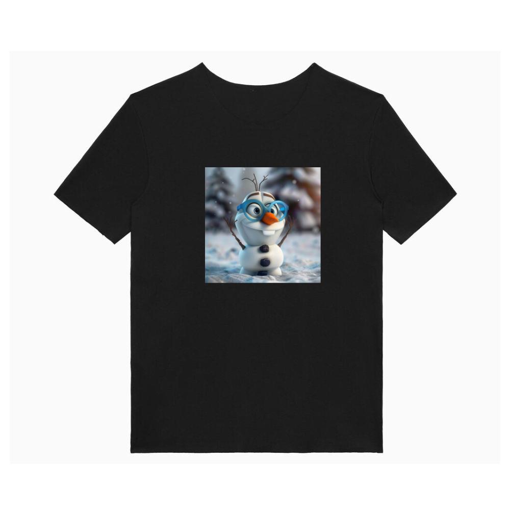Olaf's Joyful Gaze Through Blue-Tinted Lenses T-Shirts