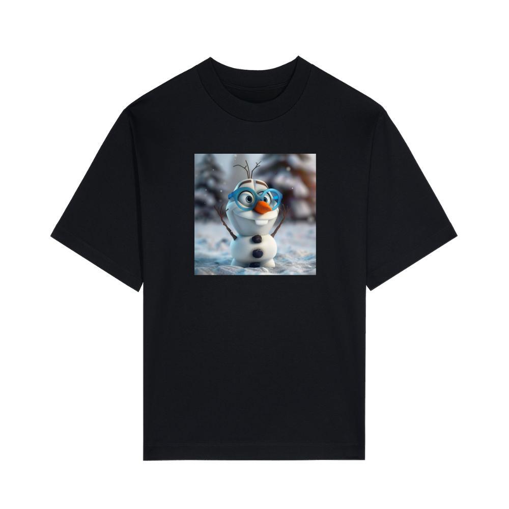 Olaf's Joyful Gaze Through Blue-Tinted Lenses T-Shirts