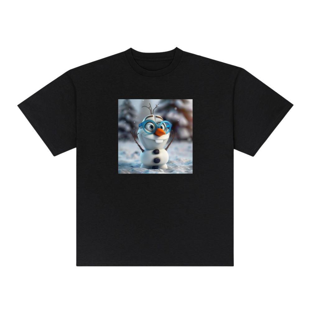 Olaf's Joyful Gaze Through Blue-Tinted Lenses T-Shirts