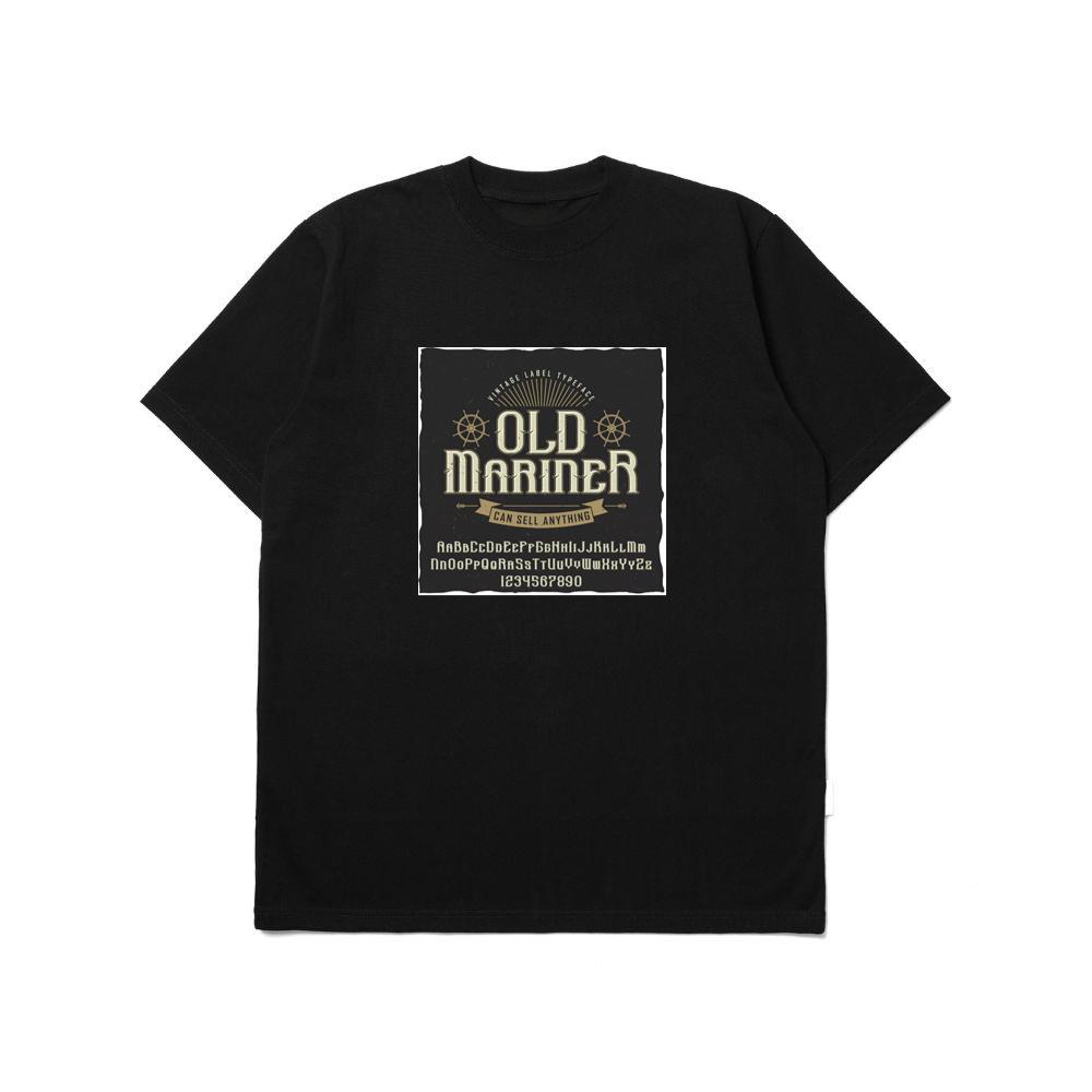 Old Mariner with Ship Wheels T-Shirts