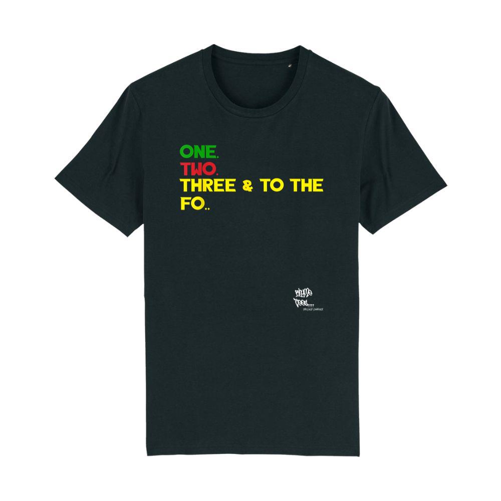 OLD SCHOOL RAP HIP HOP Merch One Two Three Quote 90's T-Shirt