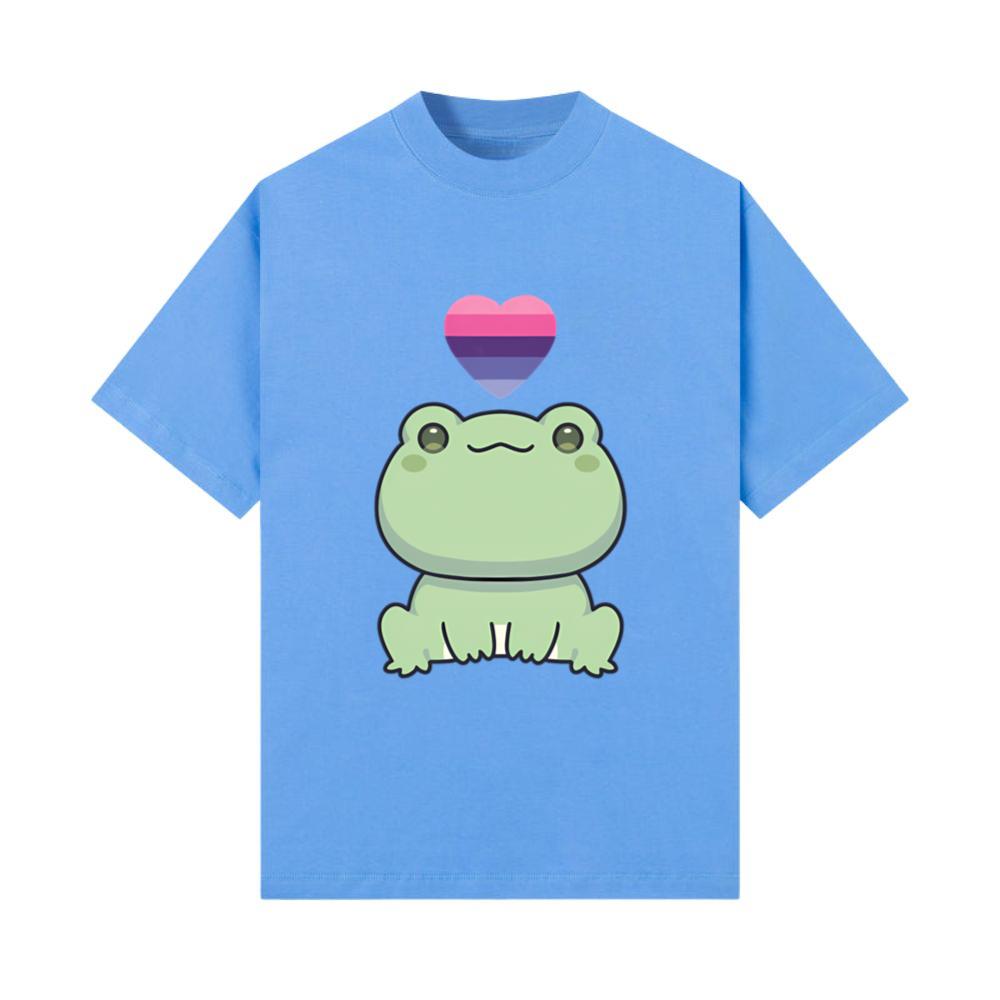 Omnisexual Frog Lgbtqia Pride Flag Anime Kawaii T-Shirt