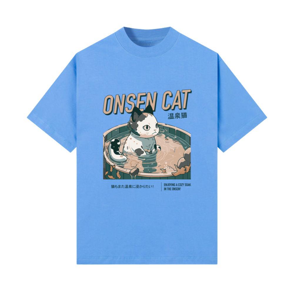 onsen cat - Animal Lover - Animal Party T-Shirt