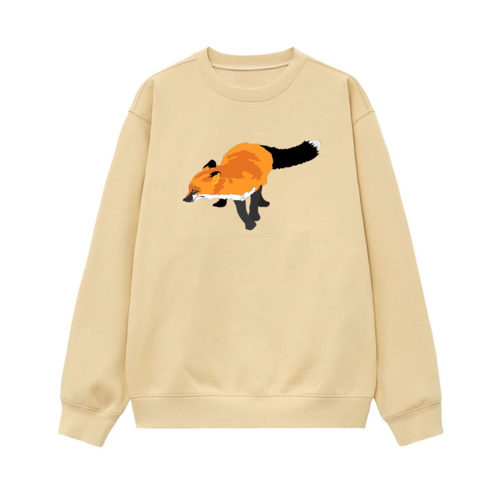 Orange Fox Walking Slowly Sweatshirt