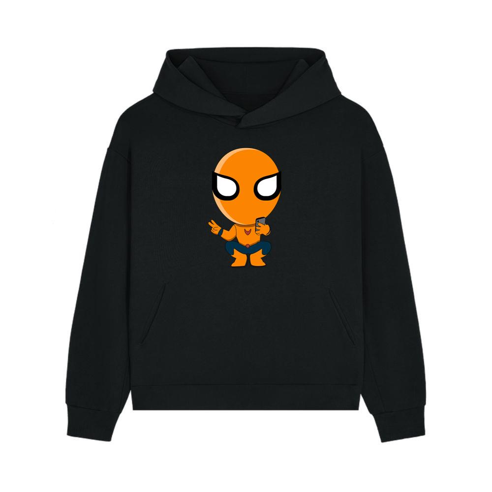 Orange Hero Taking Selfie Hoodie