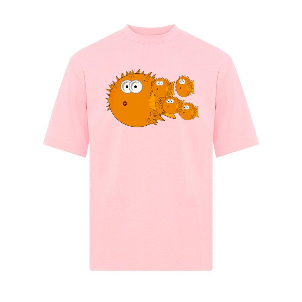 Orange Pufferfish Family T-Shirts