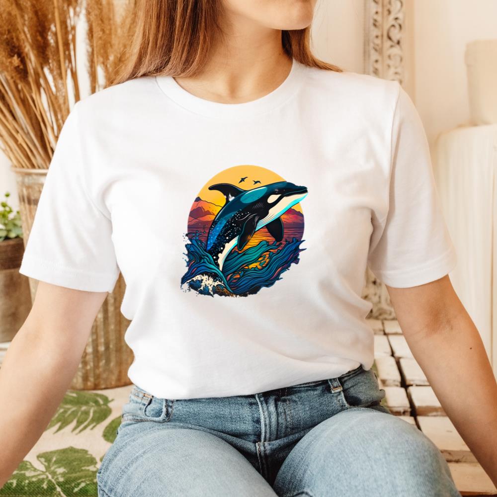 Orca Ocean Whale Animals Graphic Art T-Shirt