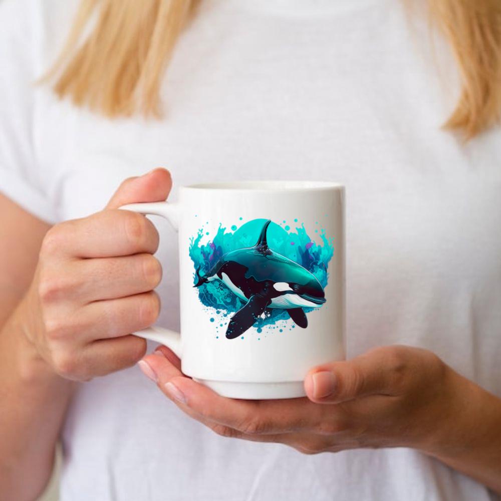 Orca Ocean Whale Spirit Animal Design Mug