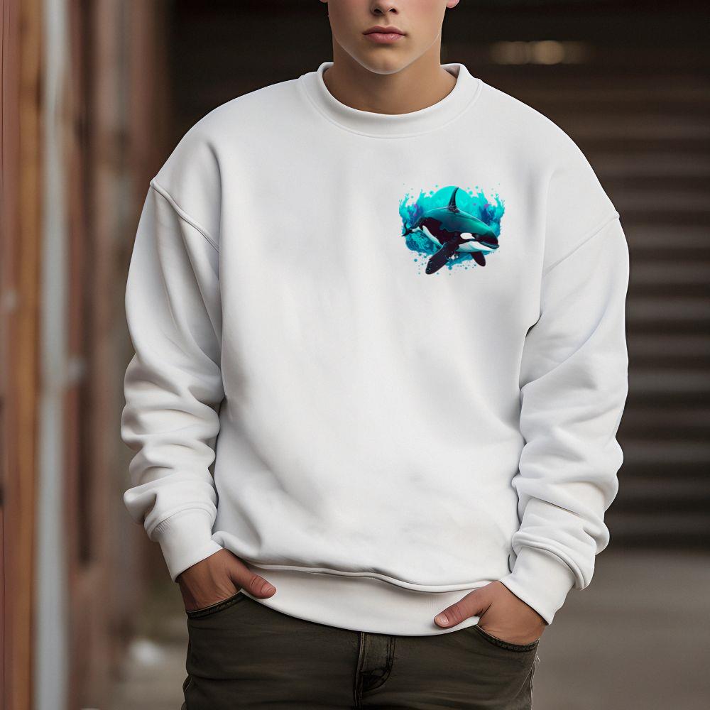 Orca Ocean Whale Spirit Animal Design Sweatshirt