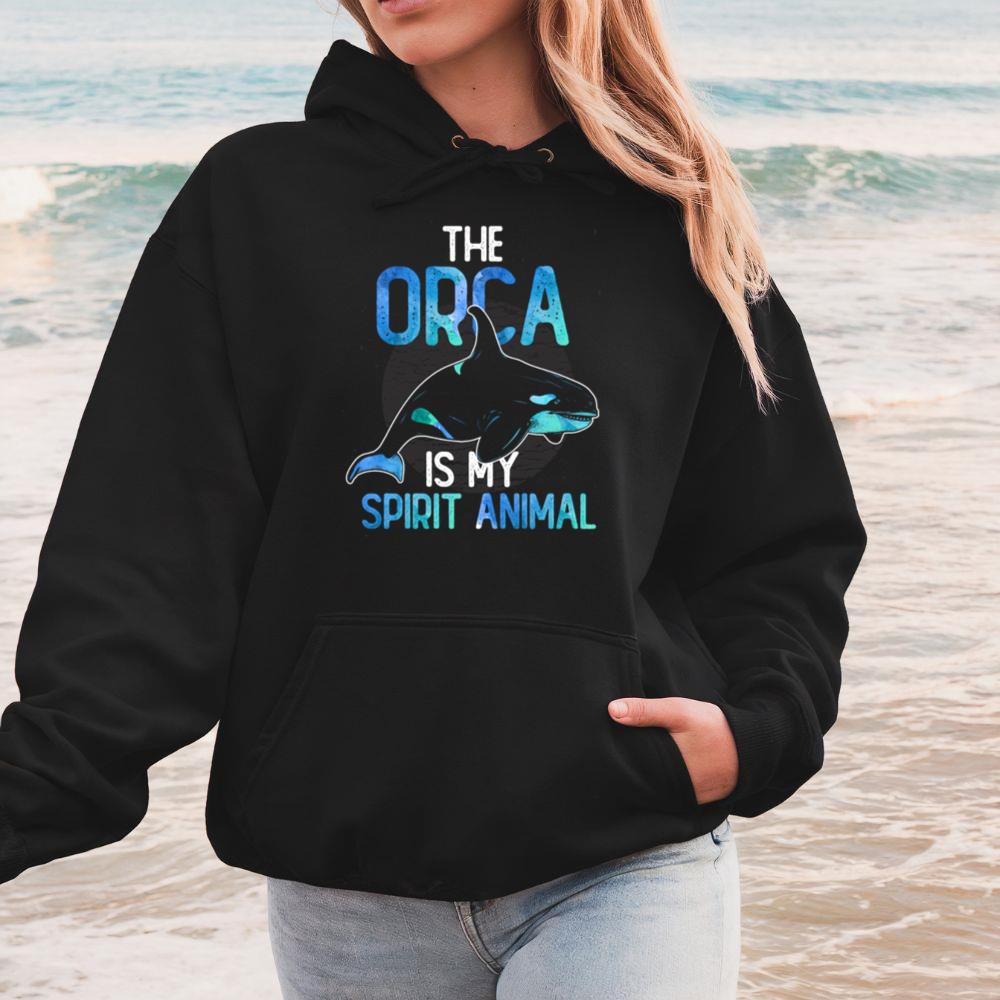 Orca Spirit Animal Ocean Lover Design Hoodie