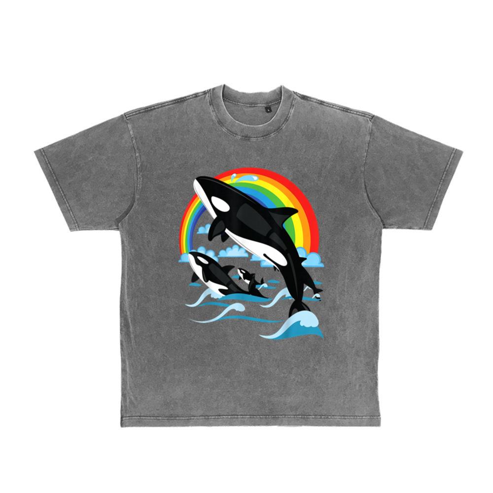 Orca Whale Jumping. Orcas Whale Watching for Men Women Kids T-Shirt 