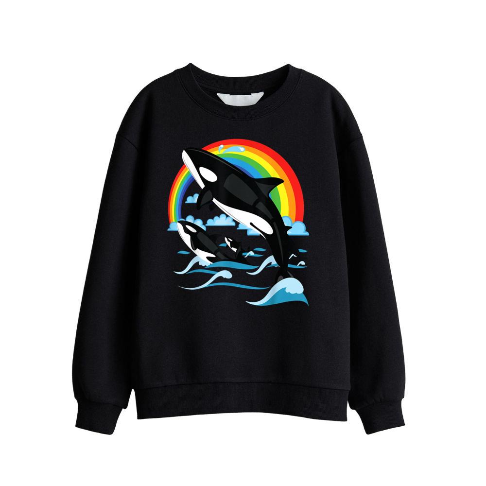 Orca Whale Jumping. Orcas Whale Watching for Men Women Kids Sweatshirt