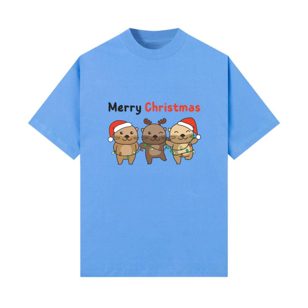 Otter Christmas Winter Animals Otter T-Shirt