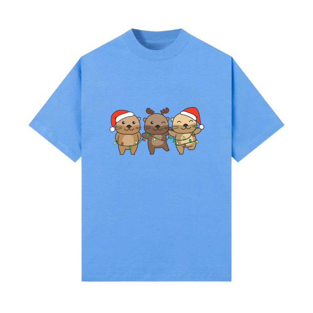 Otter Christmas Winter Animals Otter_1 T-Shirt