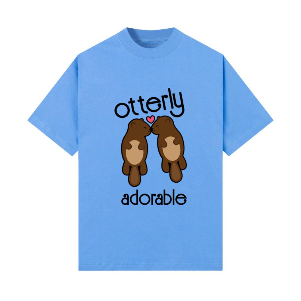 Otterly Adorable Otter Animal Pun Valentine's Day T-Shirt