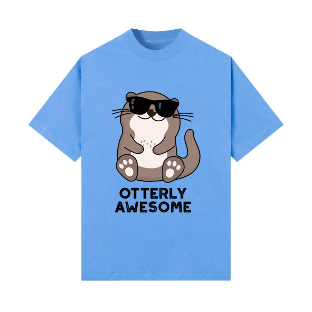 Otterly Awesome Funny Animal Otter Pun T-Shirt