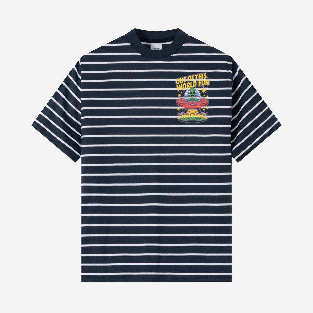 Out of This World Fun Alien Spaceship Retro Graphic T-Shirt