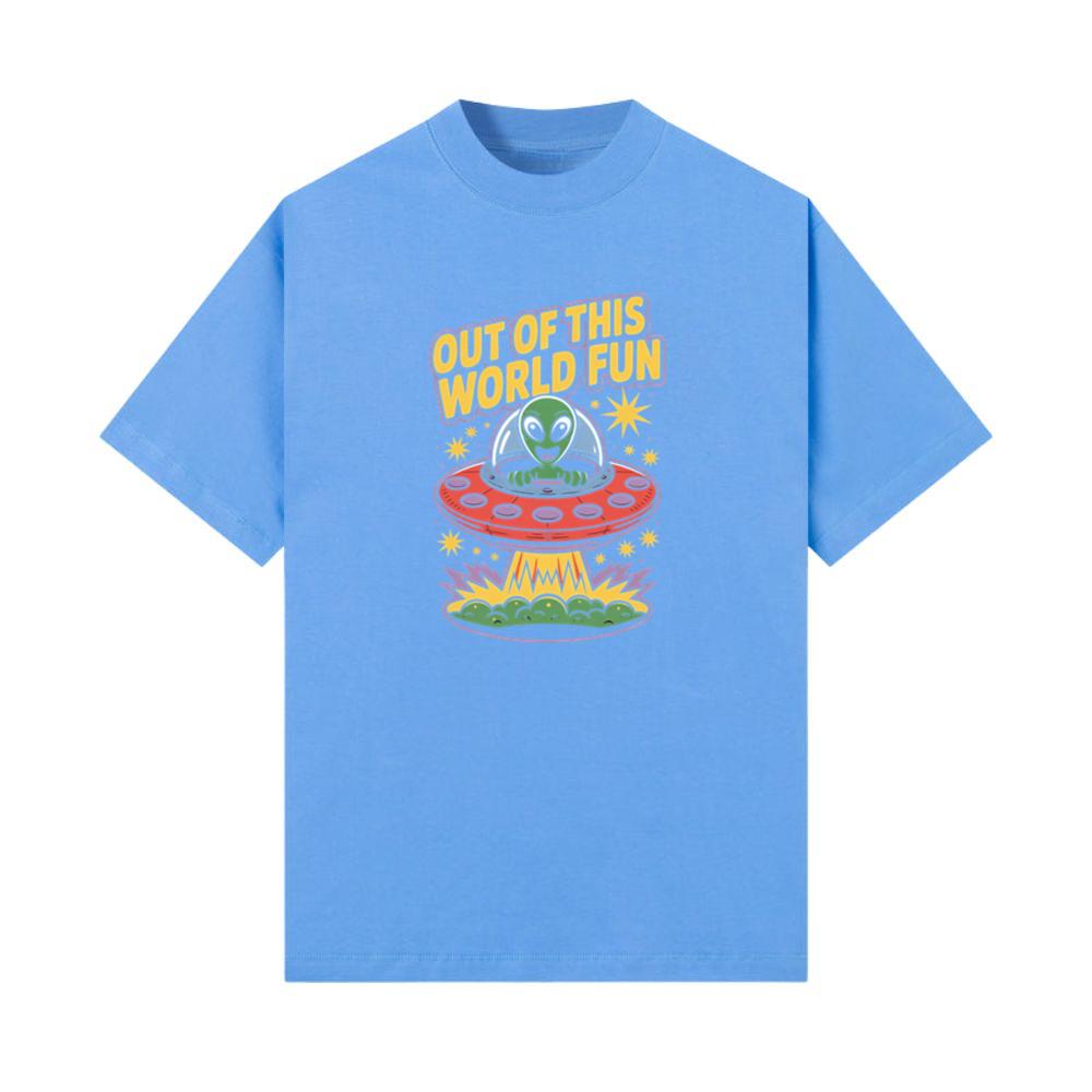 Out of This World Fun Alien Spaceship Retro Graphic T-Shirts