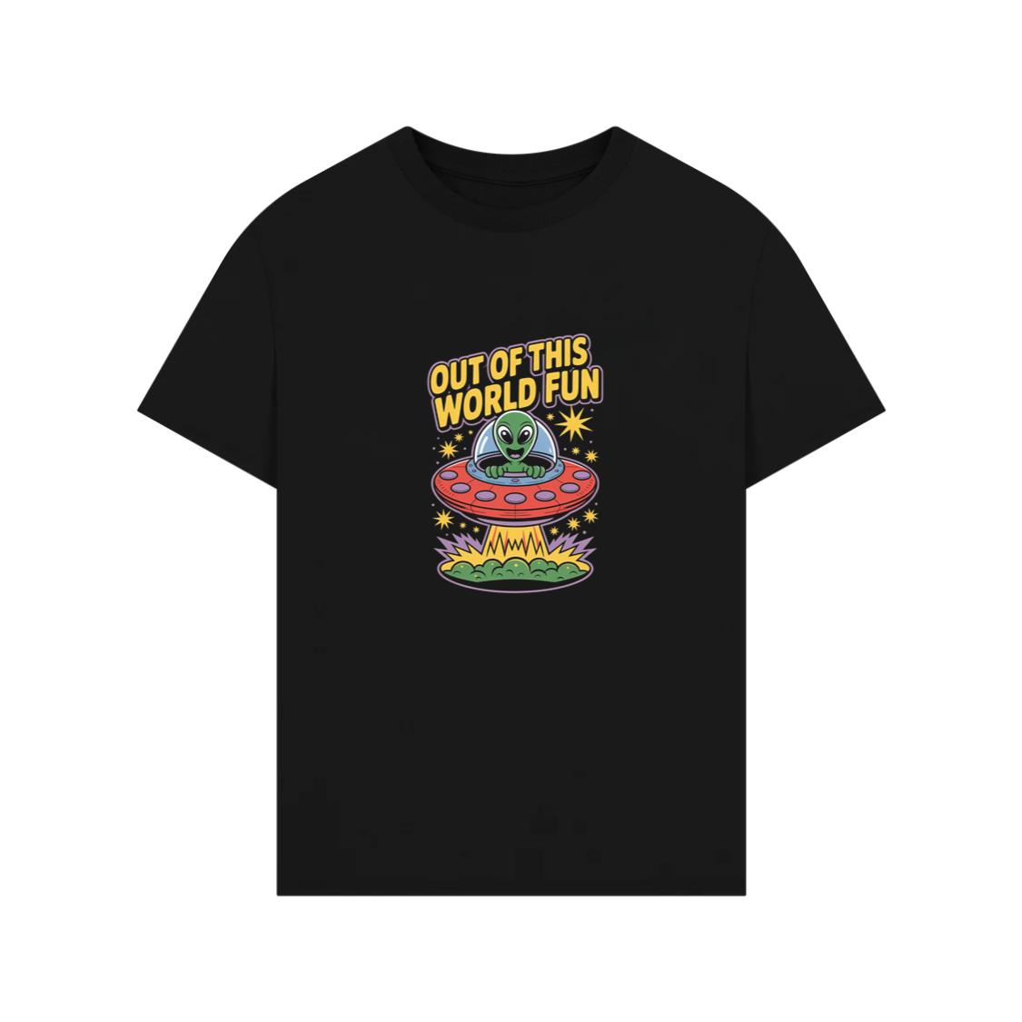 Out of This World Fun Alien Spaceship Retro Graphic T-Shirts