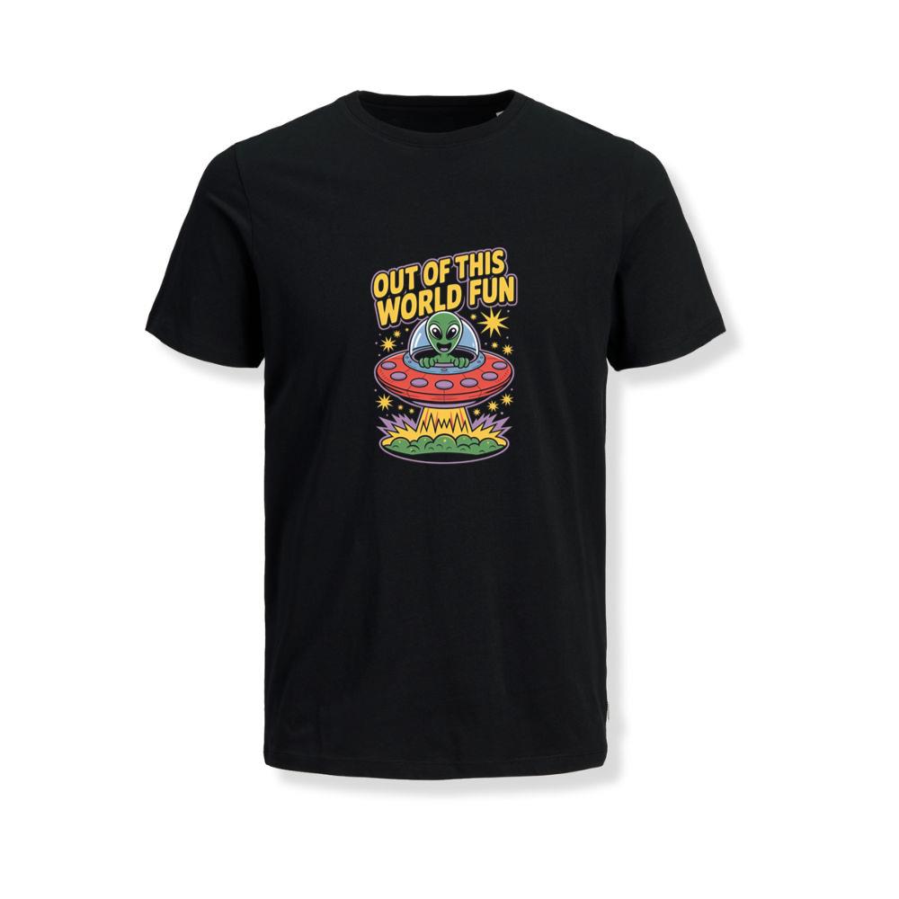 Out of This World Fun Alien Spaceship Retro Graphic T-Shirts