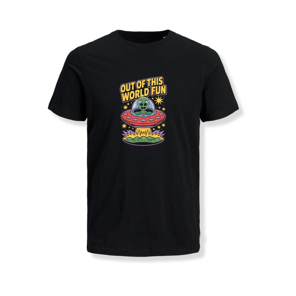 Out of This World Fun Alien Spaceship Retro Graphic T-Shirts