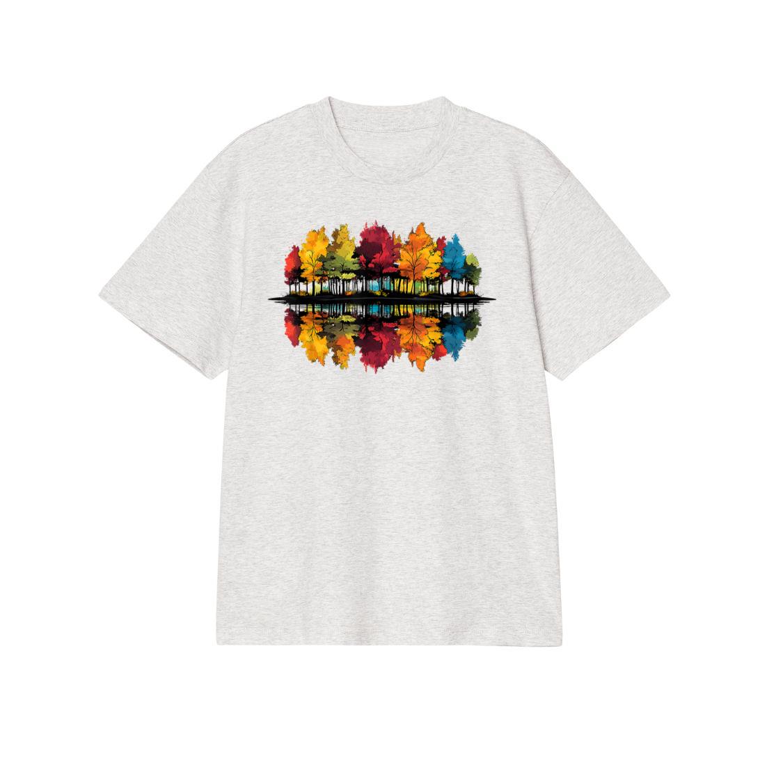Outdoors Nature Forest Trees Wildlife Retro Colorful Art T-Shirt