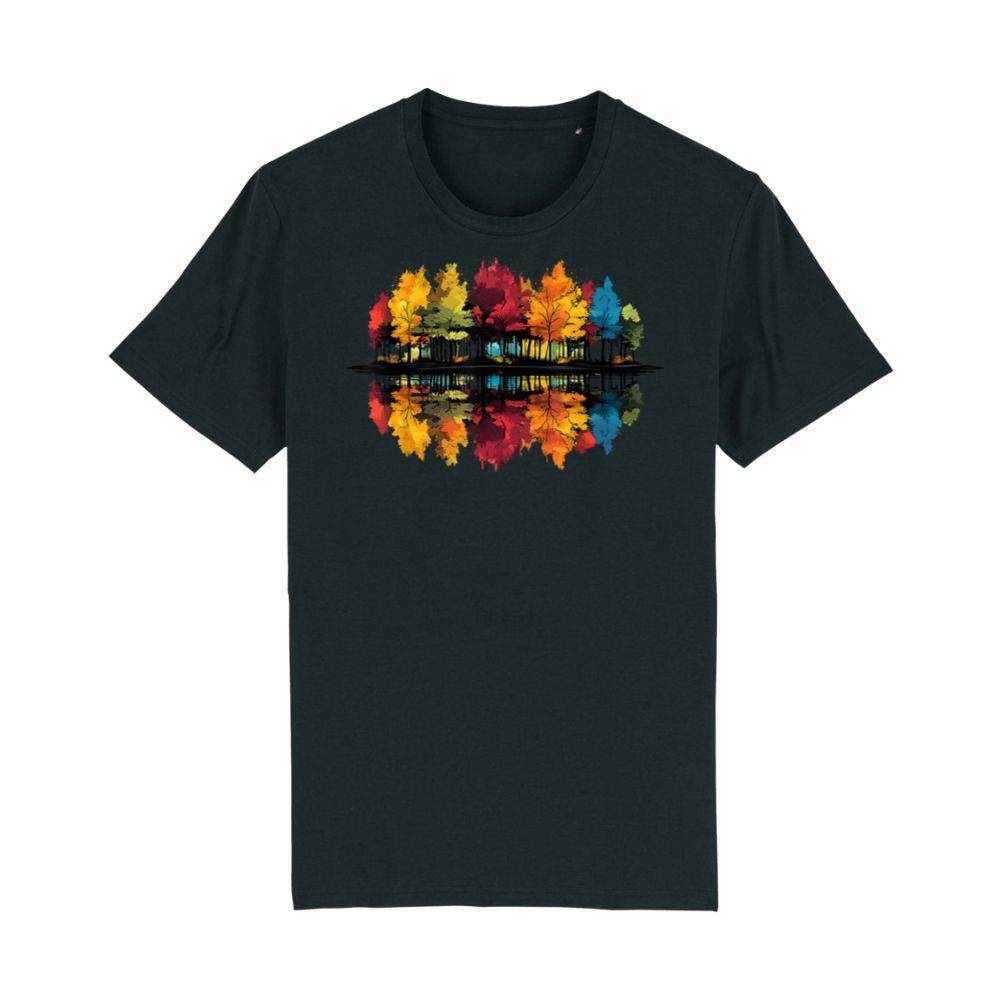 Outdoors Nature Forest Trees Wildlife Retro Colorful Art T-Shirt 